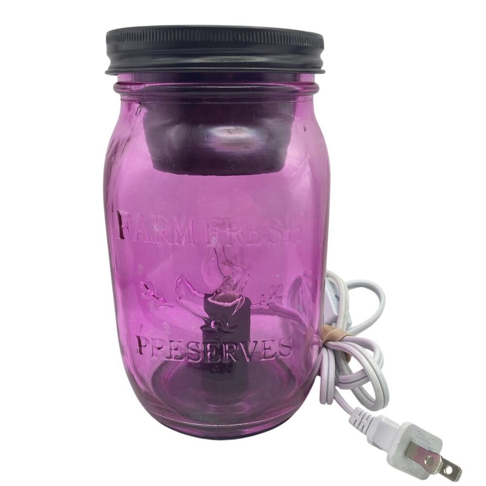 Red Mason Jar Electric Candle Wax Melts Warmer